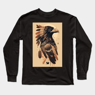 Native American Crow Long Sleeve T-Shirt